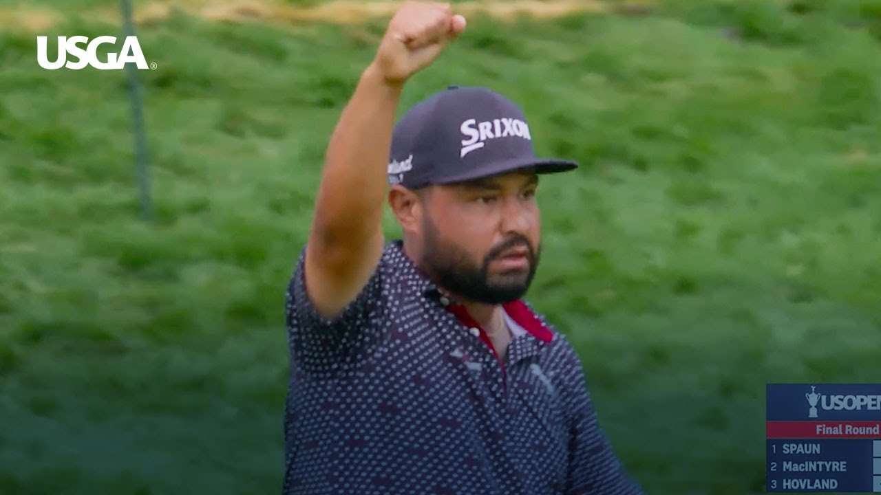 JJ Spaun birdies last two to win US Open from MacIntyre