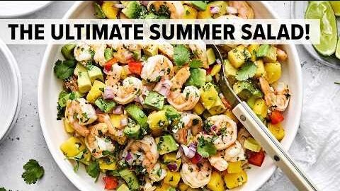 MANGO AVOCADO SHRIMP SALAD | The Best Summer Salad Recipe!
